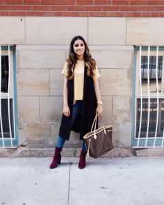Mustard top with hat faiza inam sincerely humble forever21 boots louis vuitton 2