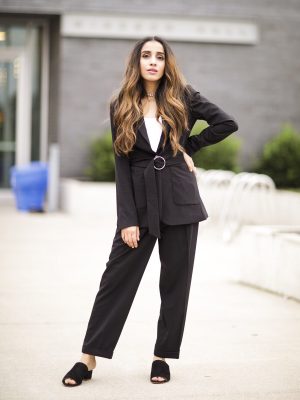 Must Have Blazers to Survive any Important Day Sincerely Humble Faiza Inam OOTD Fashion style icon Shein Blazer Converse shoes pregnancy style combining blazers runners the belted blazer 2