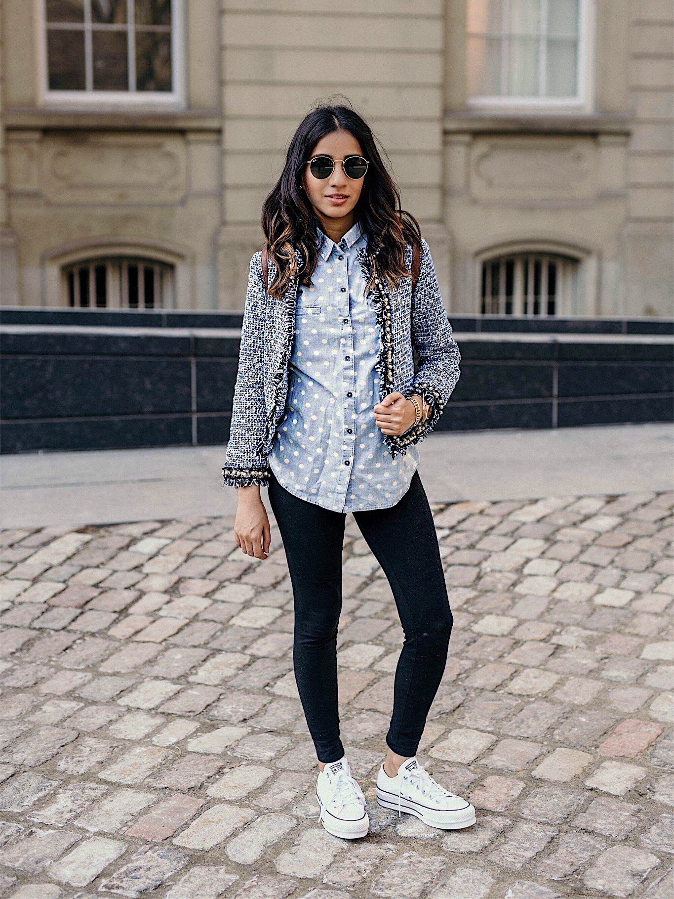 Must Have Blazers to Survive any Important Day Sincerely Humble Faiza Inam OOTD Fashion style icon Shein Blazer Converse shoes pregnancy style combining blazers runners the tweeded blazer 