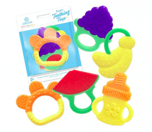 Must Have Amazon Products for Babies During Travel Silicone Baby Teething Toys 5 Pack