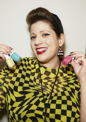 ESSIE FW Sep 2019 Jeremy Scott Graphic Nails Artist Miss Pop Nails NYFW Faiza Inam SincerelyHumble Saturated colors geometric shapes animal prints 2