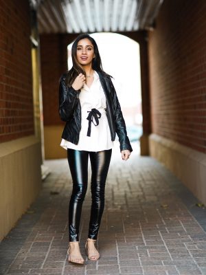 Trending Leather Pieces this Fall 2019 Top Pants Leggins Jackets Dresses trending Faiza Inam SincerelyHumble Blog 2