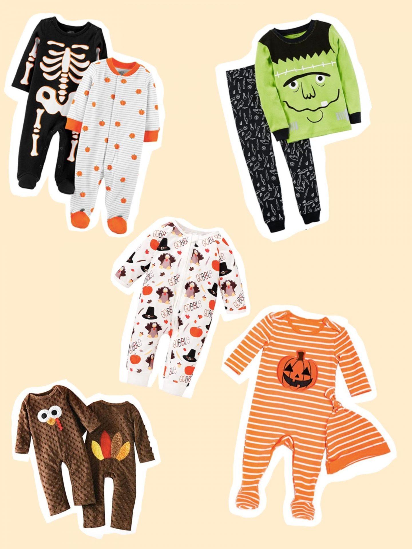 Cute and Cozy Kids Halloween and Thanksgiving Pajamas 2020 sincerelyhumble