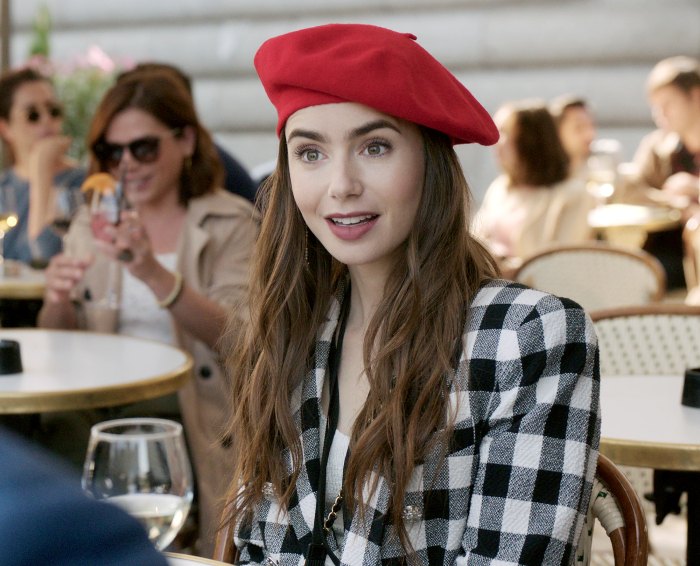 How to Dress like you are Emily in Paris Lily Collins Parisian look how ro dress guide looks blazers dresses tweed plaid 2