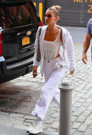 TikTok Fashion Trends We Are All Obsessing Over bella hadid corset outfit ideas 2020 corset look 1