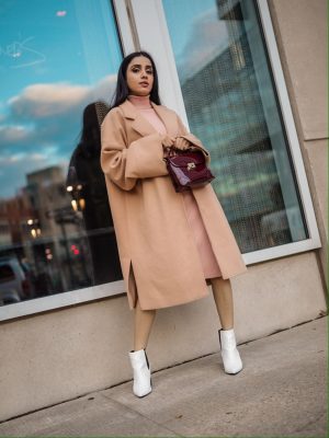 The Trendiest Winter Staples You Didn't Know You Needed Faiza Inam sincerelyhumble wintet cold style staples look sweater dress 3