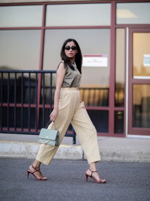 Under $50 Trends That Won't Disappoint This Summer army green yellow combination color street style faiza inam pinterest summer look 2