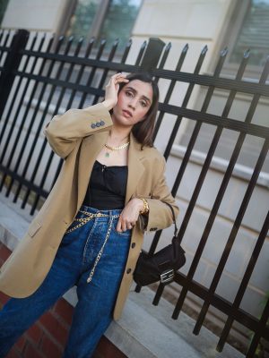 Under $50 Trends That Won't Disappoint This Summer blazer beige camel zara jeans classic look expensive look Faiza Inam pinterest 3