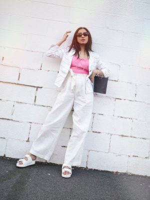 Under $50 Trends That Won't Disappoint This Summer summer linen trousers Faiza Inam 1