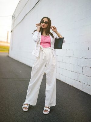 Under $50 Trends That Won't Disappoint This Summer summer linen trousers Faiza Inam 2