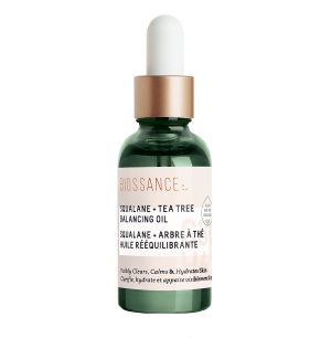 best 5 facial oils for all skin types Biossance Squalane + Tea Tree Balancing Oil